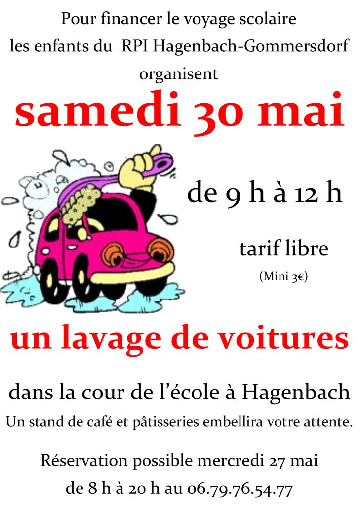 Lavage de voitures