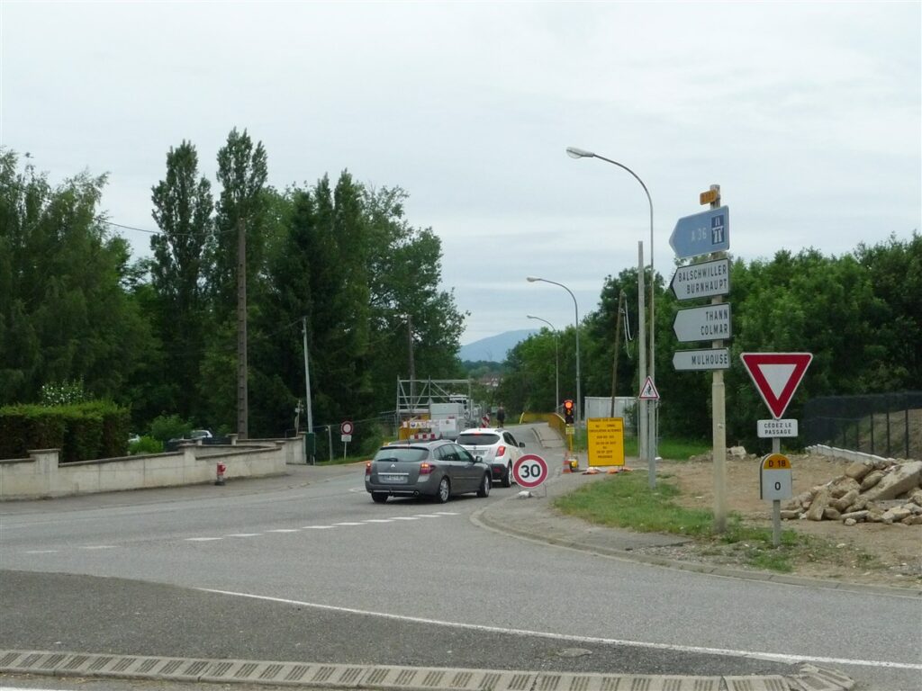 Le pont en travaux