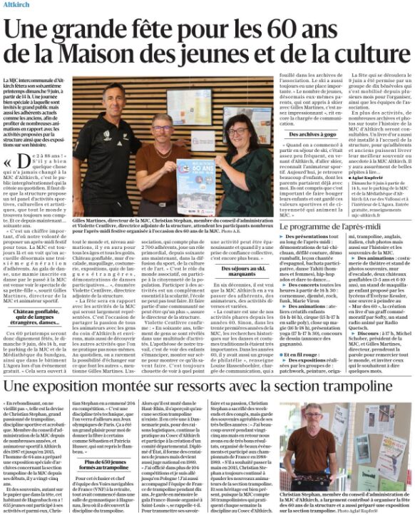L'Alsace du 2 juin 2024 L'Alsace du 2 juin 2024