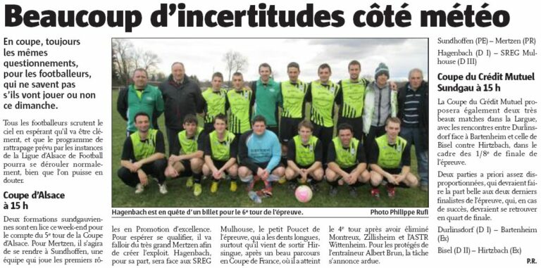 Article paru dans le journal L'Alsace le 16 mars 2013 Article paru dans le journal L'Alsace le 16 mars 2013