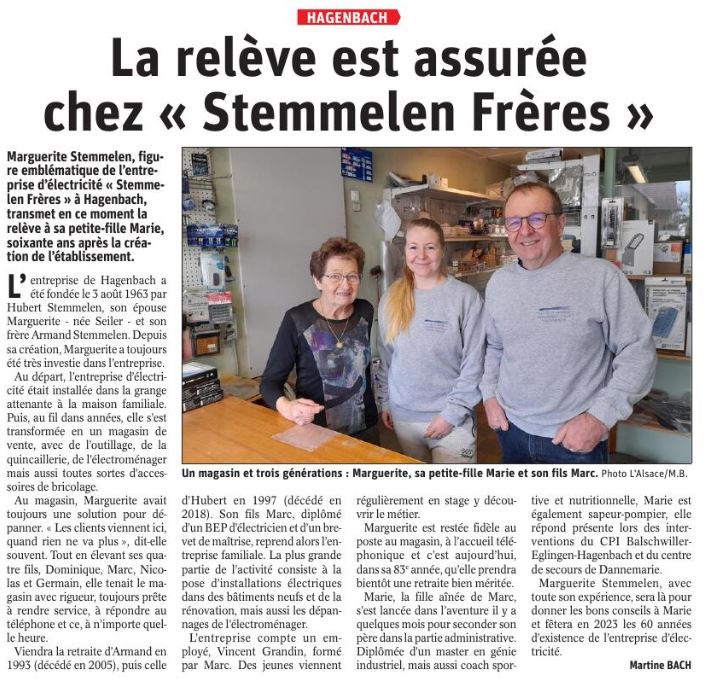 L'Alsace du 13 janvier 2023 L'Alsace du 13 janvier 2023