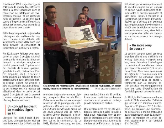 L'Alsace du 18 juin 2017 L'Alsace du 18 juin 2017