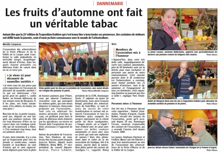 L'Alsace du 21 octobre 2016 L'Alsace du 21/10/2016