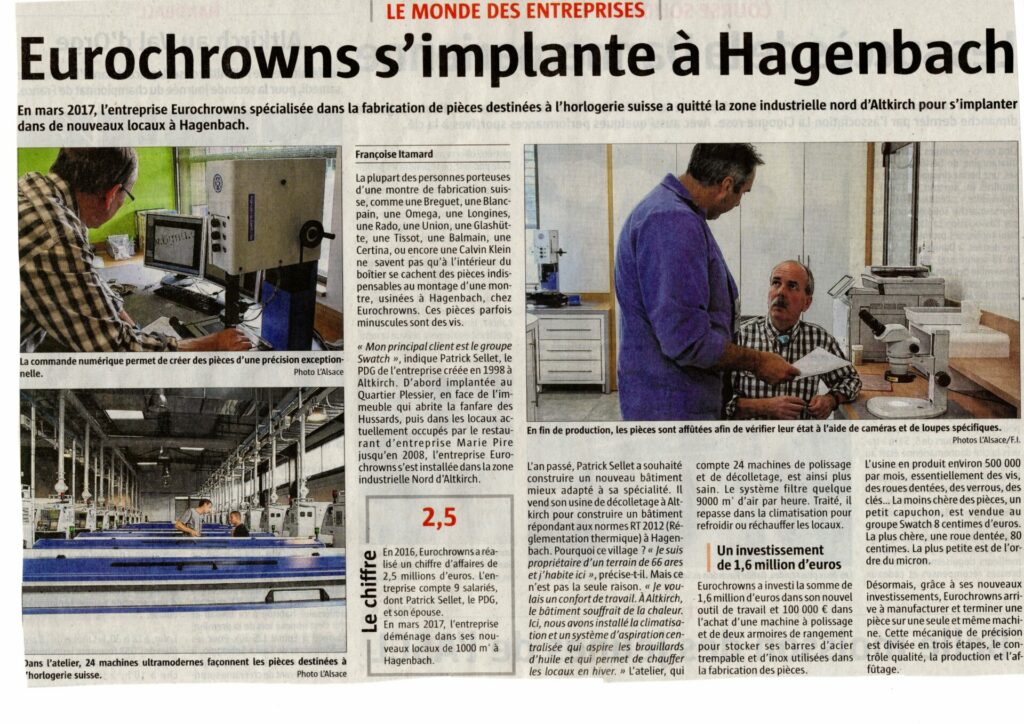 L'Alsace du 22 septembre 2017