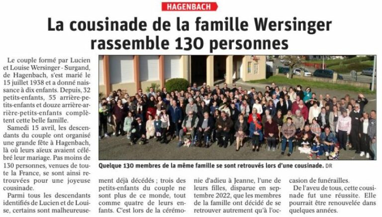 L'Alsace du 30 avril 2023 L'Alsace du 30 avril 2023