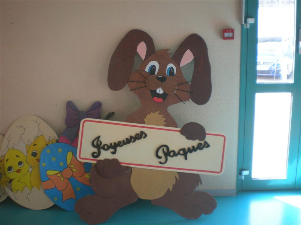 Le village décoré pour Pâques