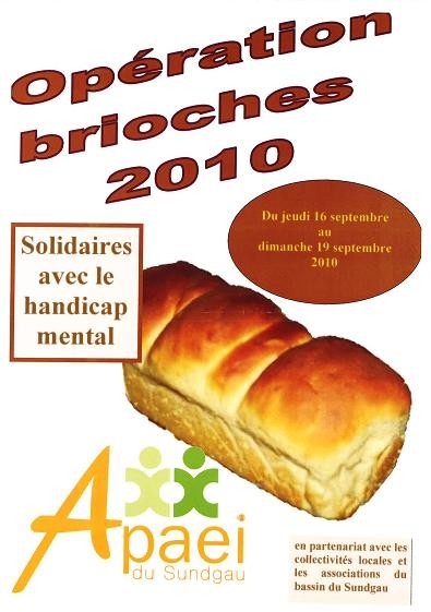 Opération brioches du 16 au 19 septembre Opération brioches du 16 au 19 septembre