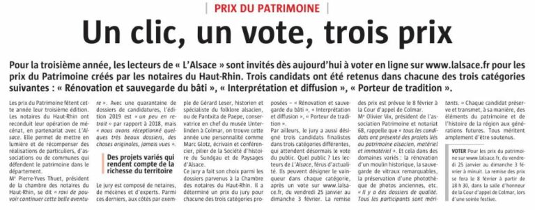 Prix du patrimoine