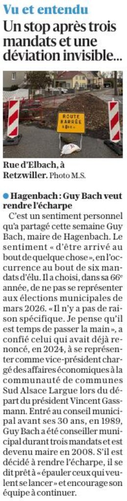 L'Alsace du 26 octobre 2025